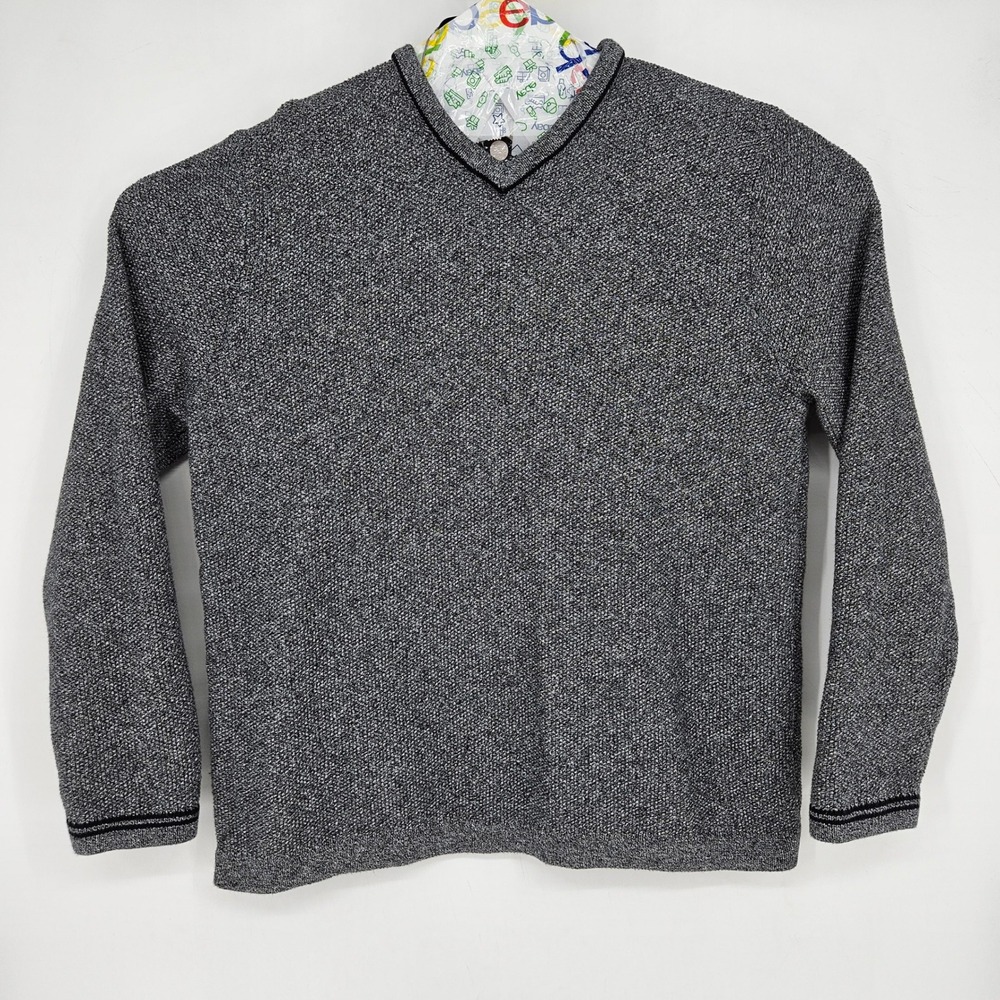 Carbon 2 Cobalt Sweater Mens‎ Extra Large Long Sleeve Gray Preppy Casual